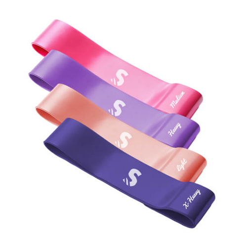 Set of 4 Fitness Band Resistance Bands