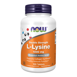 NOW FOODS L-Lysine 1000 mg 100 tablets