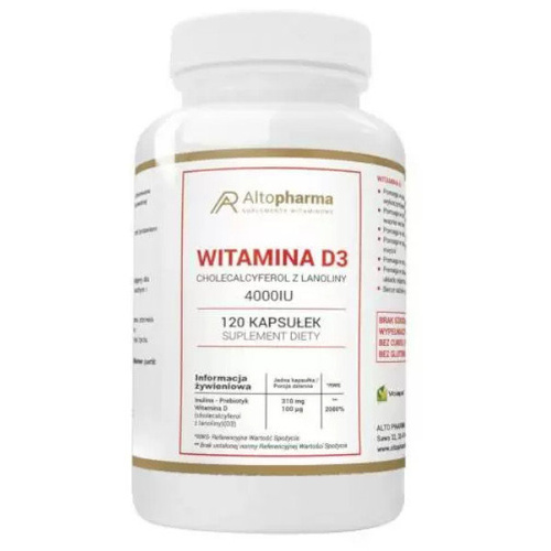 ALTO PHARMA Vitamin D3 4000IU Forte 120 caps