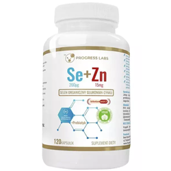 PROGRESS LABS Organic Selenium + Zinc Gluconate 120 caps