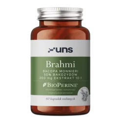 UNS Brahmi + Bioperine Bacopa Monnieri 60 caps