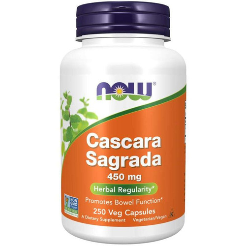 NOW FOODS Cascara Sagrada 450mg 250 vcaps