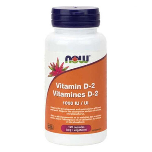 NOW FOODS Vitamin D-2 1000 IU 120 vcaps