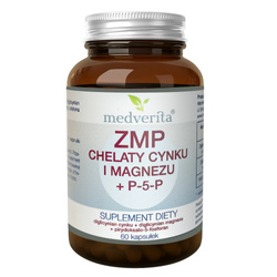 MEDVERITA ZMP Chelaty Cynku i Magnezu + P-5-P 120 caps