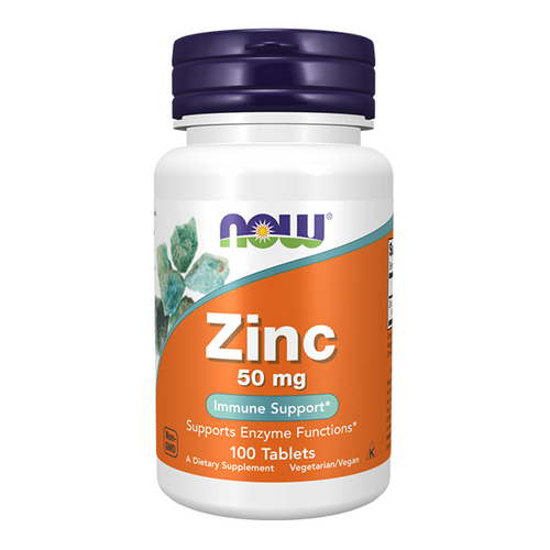 NOW FOODS Zinc 50mg - Zinc Gluconate 100 tabs