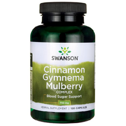 SWANSON Complex of Cinnamon, Gymnema and Mulberry 120 caps