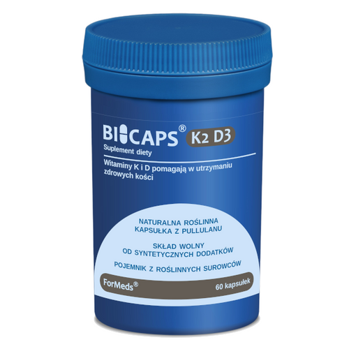 BICAPS Vitamin K2 MK-7 100mcg + D3 50mcg 2000IU 60 caps