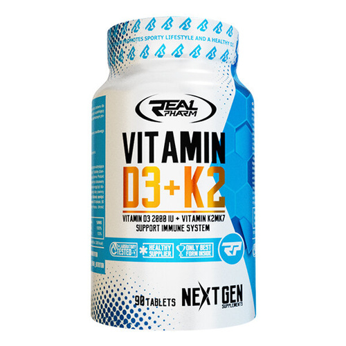 REAL PHARM Vitamin D3 + K2 90 tabs