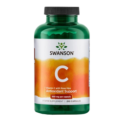 SWANSON Vitamin C500 + Rosehip 250 caps
