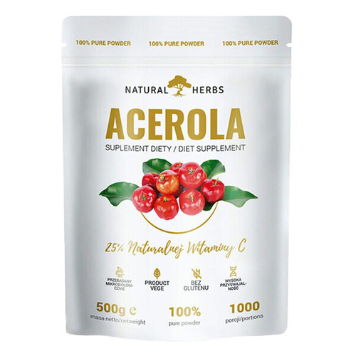 NATURAL HERBS Acerola Natural Vitamin C 100% 500 g