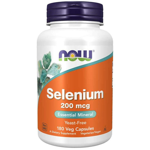 NOW FOODS Selenium - Selen 200mcg 180 vcaps