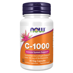 NOW FOODS Witamina C 1000 30 caps
