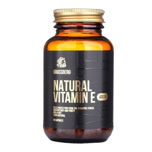 GRASSBERG Natural Vitamin E 400IU 60 caps