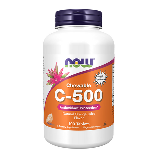 NOW FOODS Vitamin C 500 mg sucking, orange flavor 100 tablets