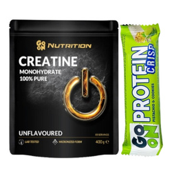 GO ON NUTRITION Creatine 400 g + GO ON Protein Bar Crisp Bar 45 g