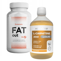 VITAMADE Fat Out 90 caps + ACTIVLAB L-Carnitine 3000 liquid 500 ml
