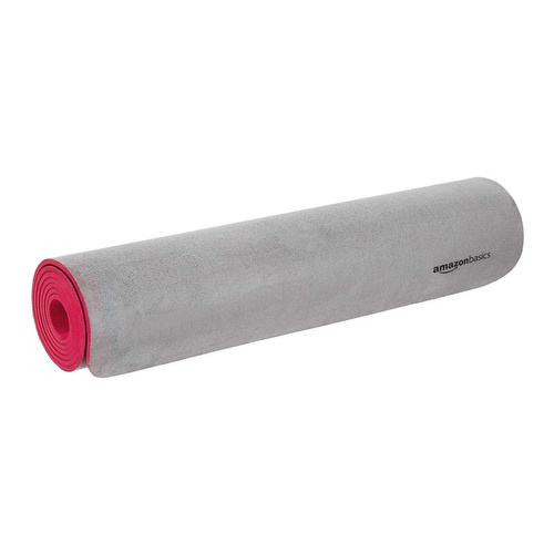 Amazon Basics Yoga mat grey-red 188x61 cm