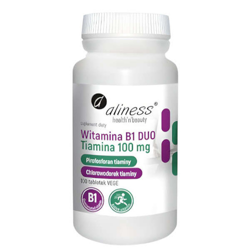 ALINESS Vitamin B1 (Thiamine) DUO 100mg 100 capsules