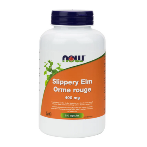 NOW FOODS Slippery Elm Orme Rouge 400mg 250 vcaps