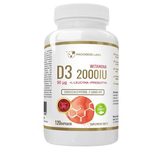 data_PROGRESS LABS Witamina D3 Forte 2000IU 50mcg 120 cap