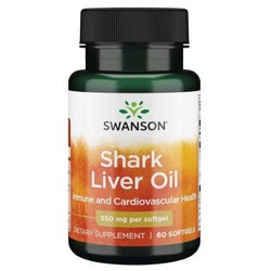 SWANSON Shark Liver Oil 550mg 60 caps