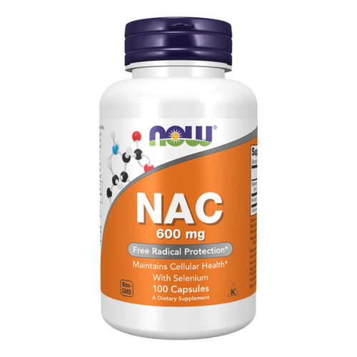 NOW FOODS NAC N-Acetylo-L-Cysteina 600mg 100 vcaps