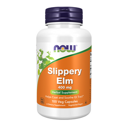 NOW FOODS Slippery Elm - Wiąz Czerwony 400mg 100 caps