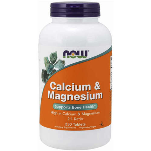 NOW FOODS Calcium & Magnesium 2:1 - Calcium + Magnesium 250 tabl