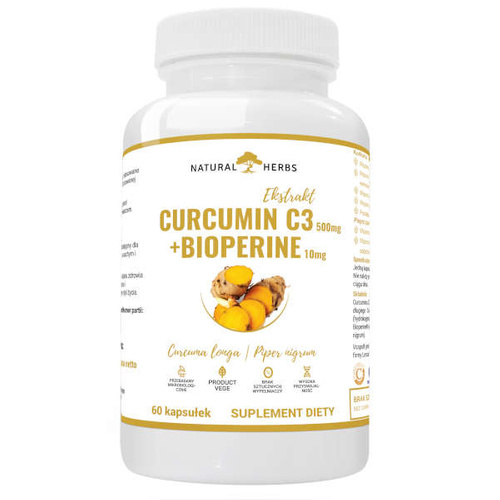 NATURAL HERBS Curcumin + Piperine 60 caps