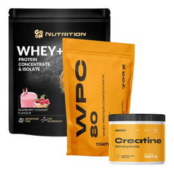 GO ON Nutrition Whey 750g + nowmaxWPC 80 Whey Protein  700g + nowmax Creatine Monohydrate  250g