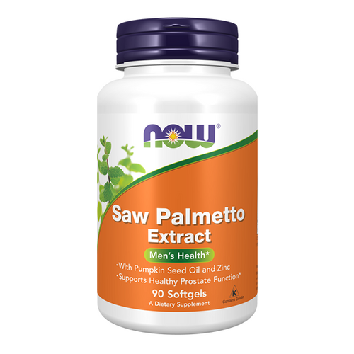 NOW FOODS Saw Palmetto Extract - Sabal palm + Pumpkin seed oil + Zinc 90 caps