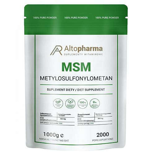 ALTO PHARMA MSM Organic Sulfur Powder 1000 g