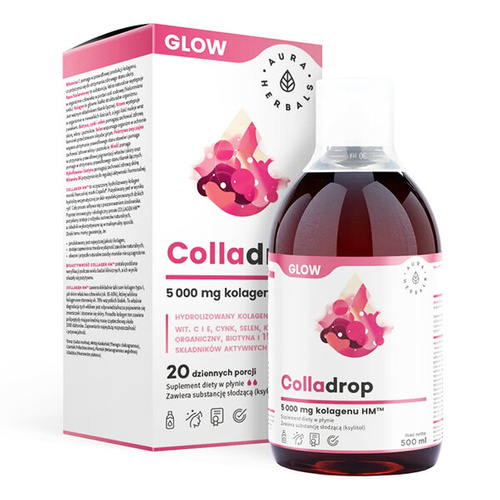 AURA HERBALS Colladrop Glow Marine Collagen 5000 mg 500 ml