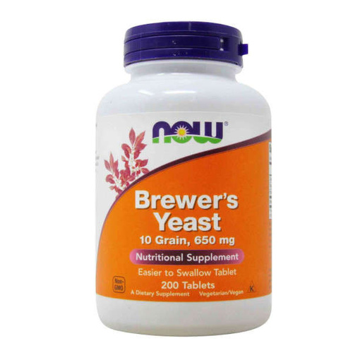 NOW Foods Brewer's Yeast 650 mg 200 vegetable