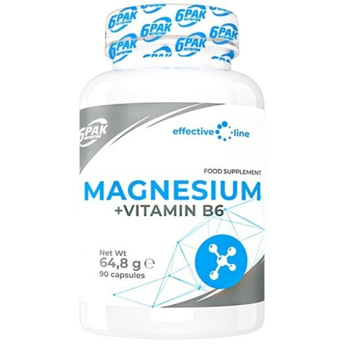 6PAK EL Magnesium + Vitamin B6 90 caps