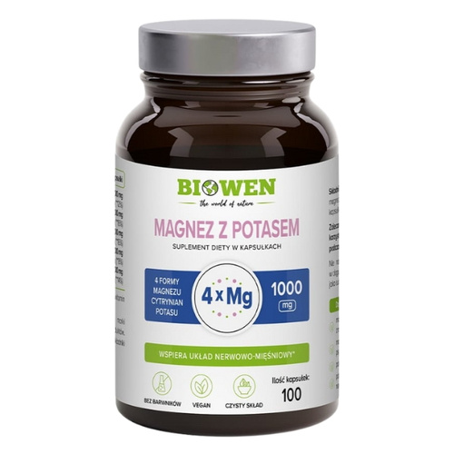 BIOWEN Magnesium 4X with Potassium 100 caps