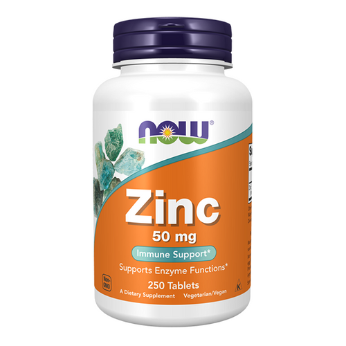 NOW FOODS Zinc 50mg - Zinc Gluconate 250 tabs