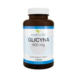 MEDVERITA Glycine 800 mg L-glycine Amino acid 100 caps
