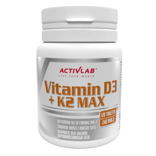 ACTIVLAB Vitamin D3+K2 4000 120 tabs