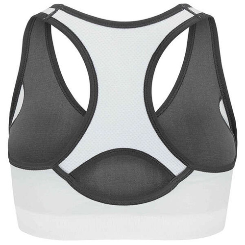 SPORTASTISCH Women's sports bra "Sporty Bra" size L, white and gray