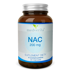 MEDVERITA NAC 200mg N-acetyl L-cysteine 90 caps