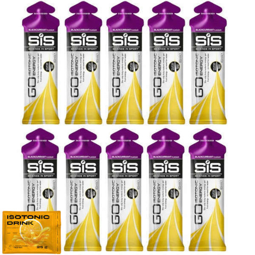 10x SIS Energy Go - Isotonic Gel 60 ml + nowmax® Isotonic Drink 25 g