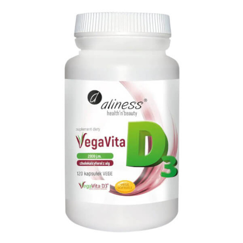 ALINESS Natural vitamin D3 from algae VEGAN 2000 120 capsules