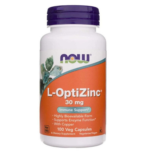 NOW FOODS L-OptiZinc 30mg 100 caps