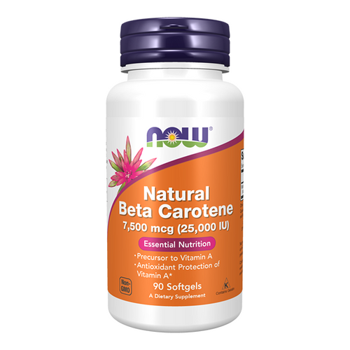 NOW FOODS Natural Beta Carotene (Vitamin A) 25 000 IU 90 caps