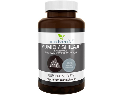 MEDVERITA Mumio / Shilajit Extract of 20% fulvic acids 60 caps