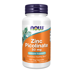 NOW FOODS Zinc Picolinate 50mg 120 vcaps