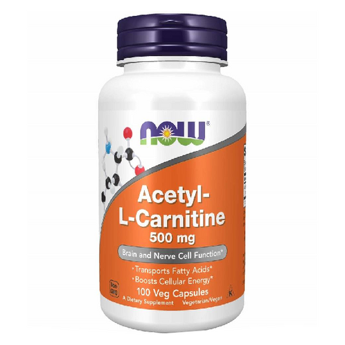 NOW FOODS Acetyl L-Karnityna HCI 500mg 100 vcaps