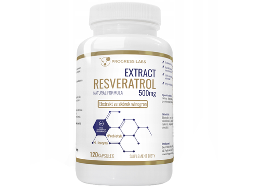 PROGRESS LABS Resveratrol Extract 500mg 120 caps