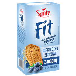 SANTE Fit Cereal Cookies with Blueberry without Sugar 300 g